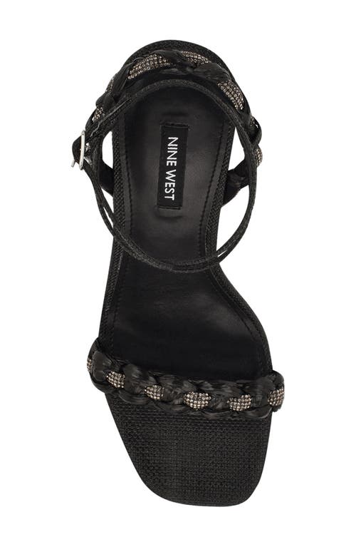 NINE WEST NINE WEST NASHY ANKLE STRAP ESPADRILLE WEDGE SANDAL