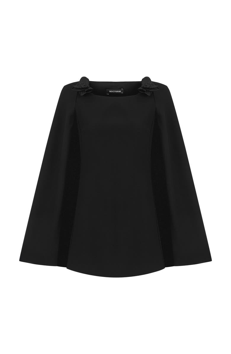 Nocturne Cape Sleeve Mini Dress, Alternate, color, 
