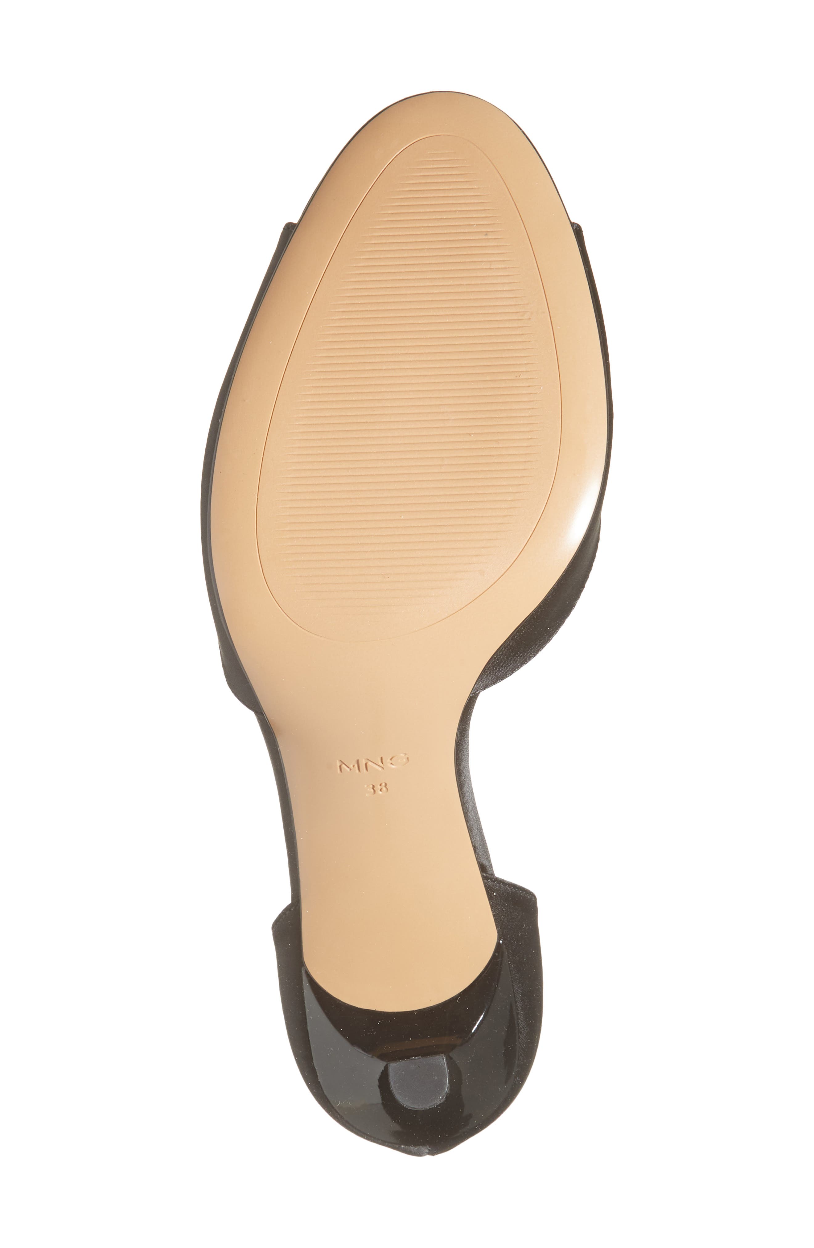 MANGO Satin Stiletto Sandal, Alternate, color, Black
