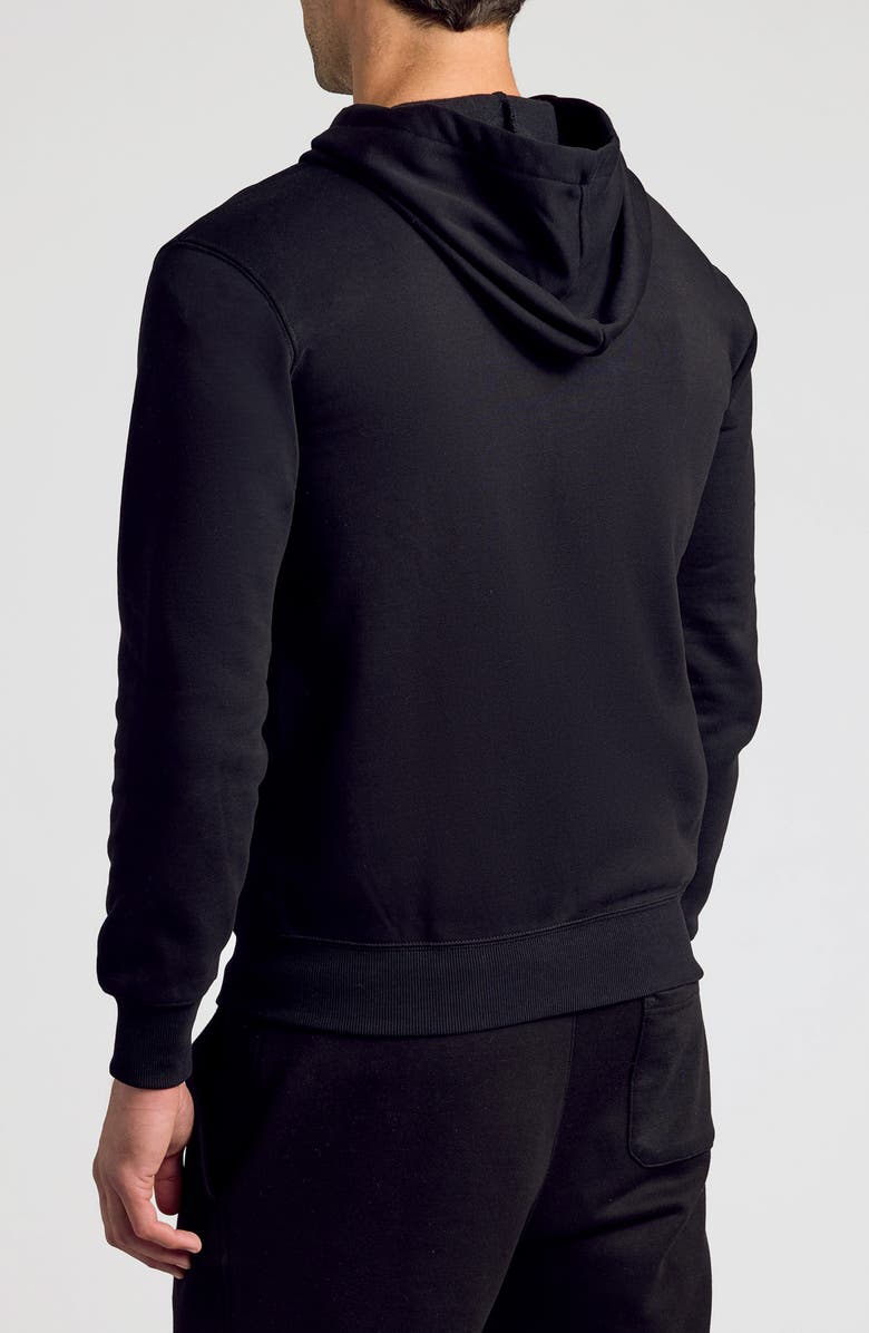 True Classic Fleece Zip Hoodie, Alternate, color, Black