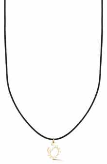 Ember Fine Jewelry 14k Gold Crab Pendant Cord Necklace