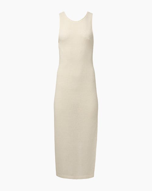 Shop Onia Linen Knit Scoop Back Maxi Dress In White