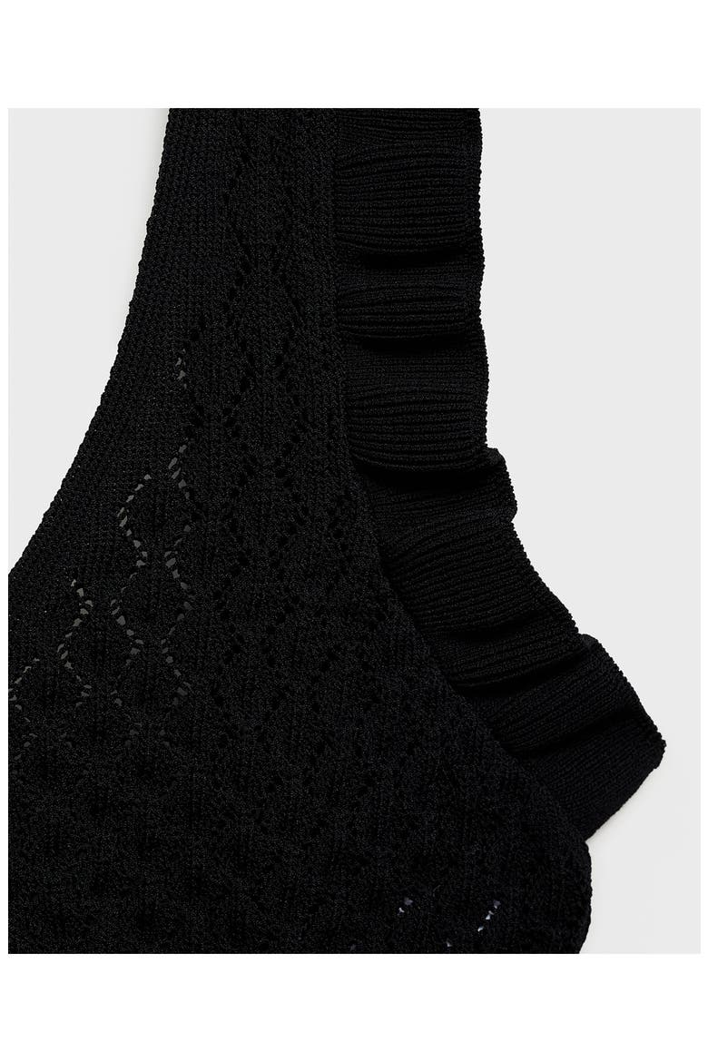 Bow Back Crop Tank, Alternate, color, BLACK