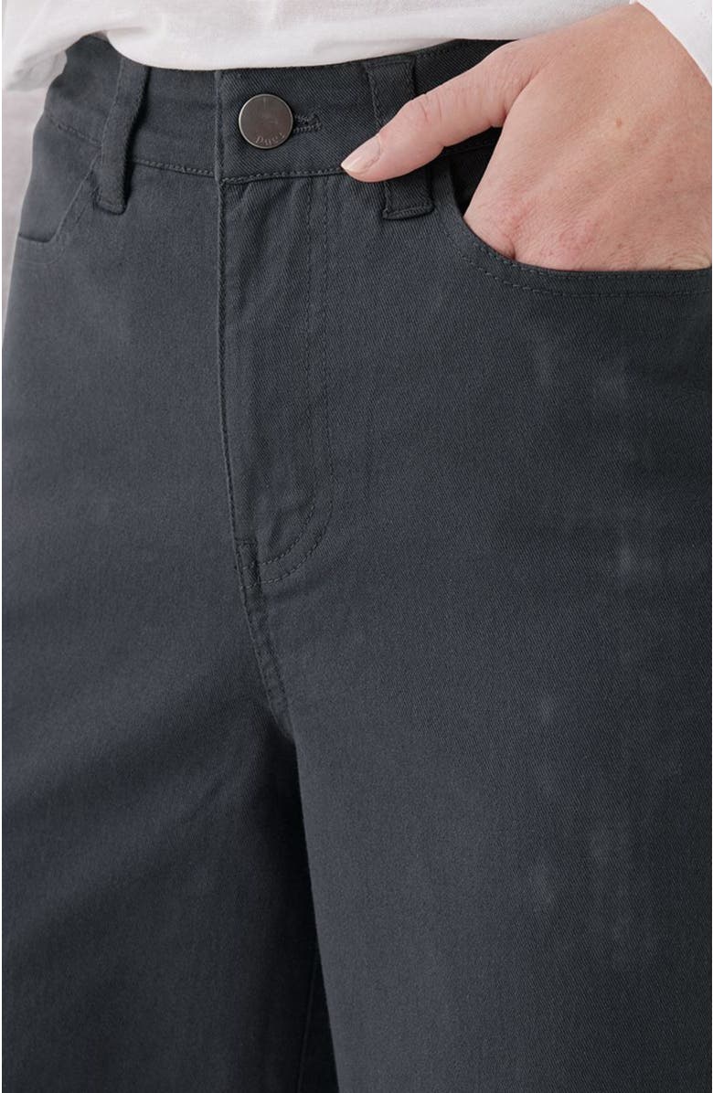 Pact Organic Stretch Twill Wide Leg Pant, Alternate, color, Storm