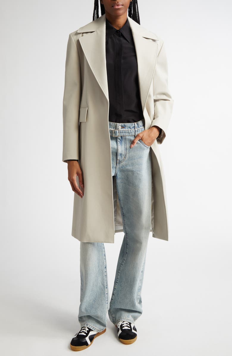 Proenza Schouler Arabella Silk Button-Up Shirt, Alternate, color, Black