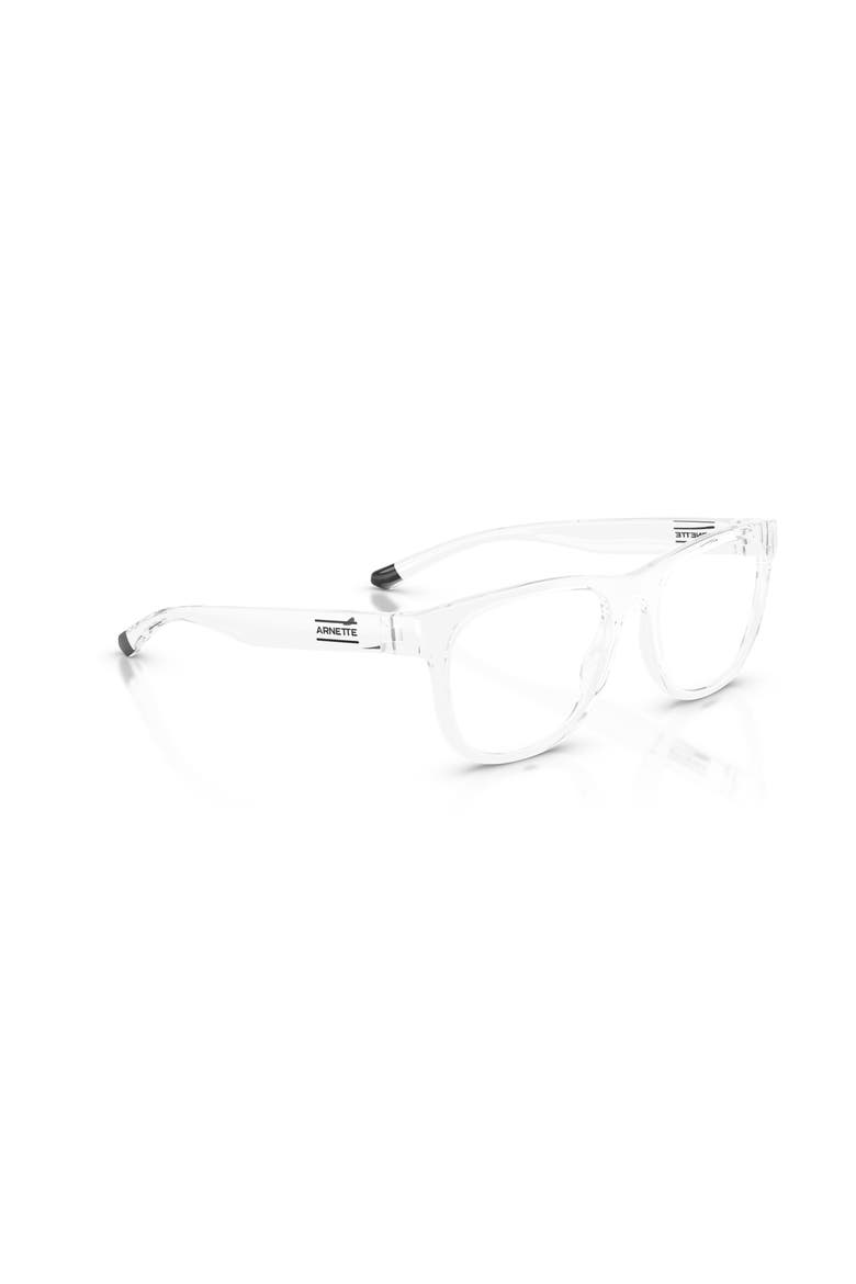 55mm Rectangle optical glasses, Alternate, color, Transparent