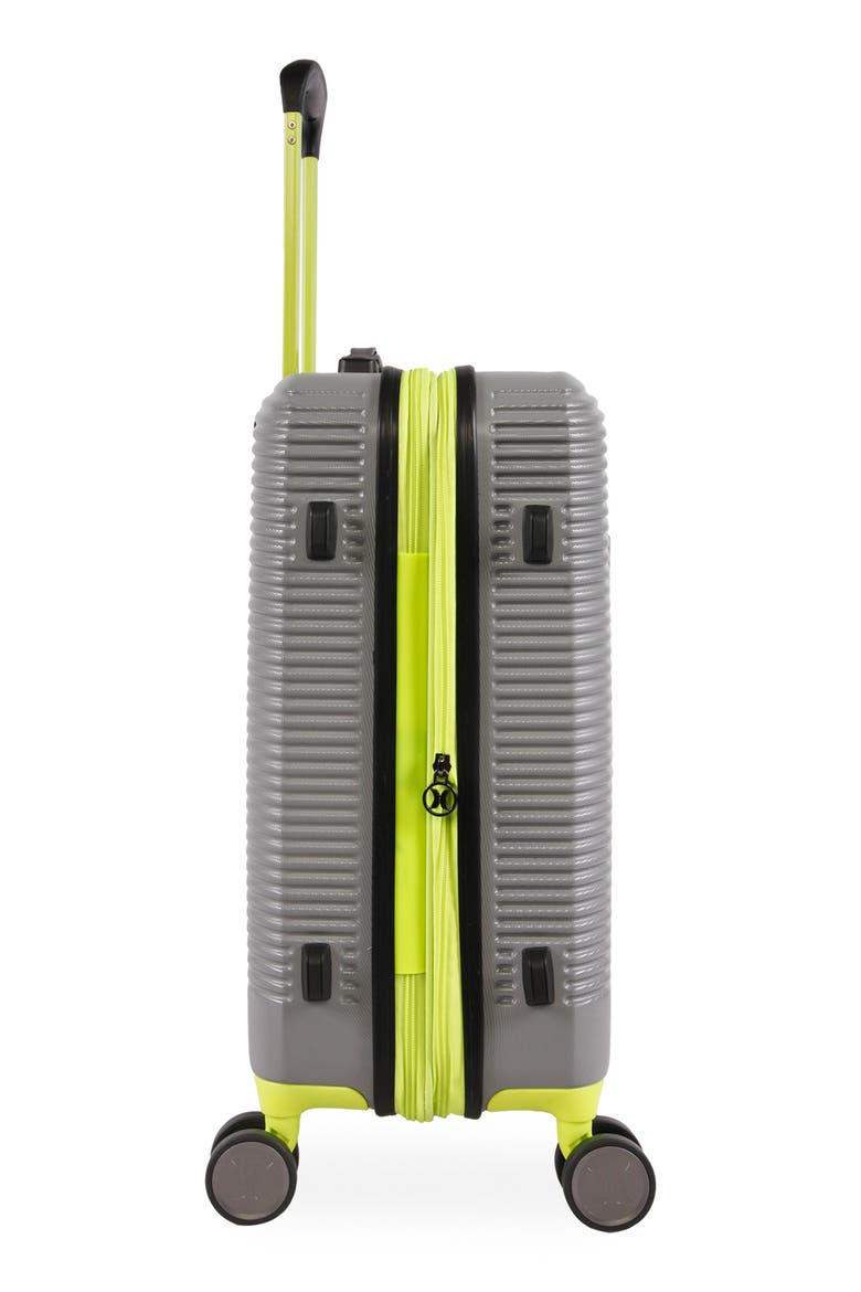 Torx 21-Inch Spinner Suitcase, Alternate, color, LIGHT GREY/ NEON