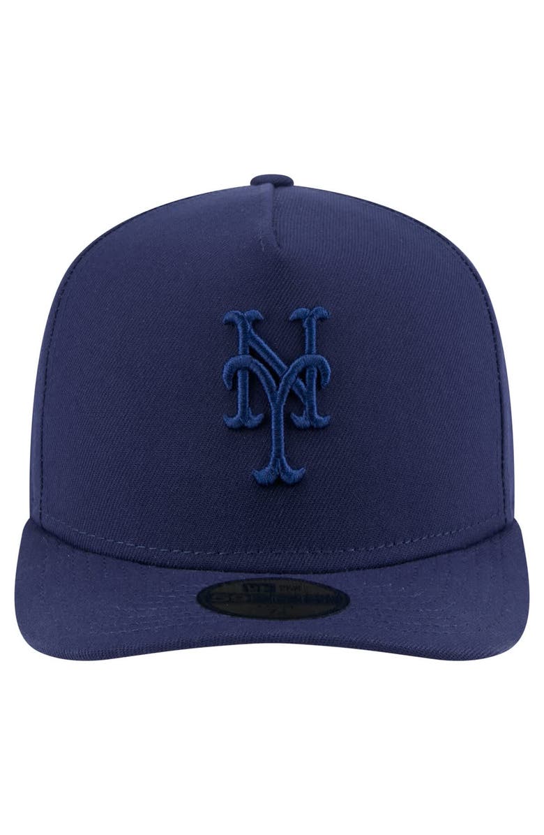 New Era Men's New Era Navy New York Mets Color Pack A-Frame 59FIFTY Fitted Hat, Alternate, color, 