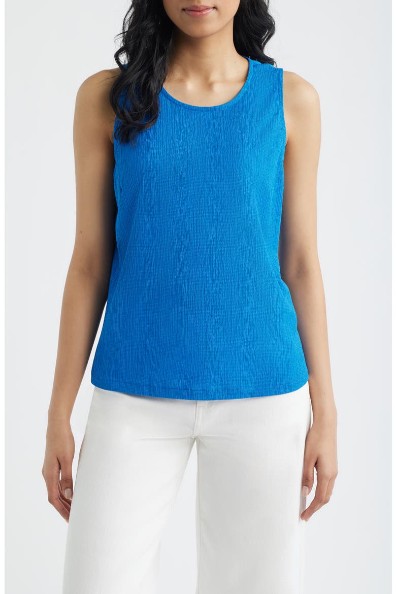 Crinkle A-Line Tank, Main, color, COBALT