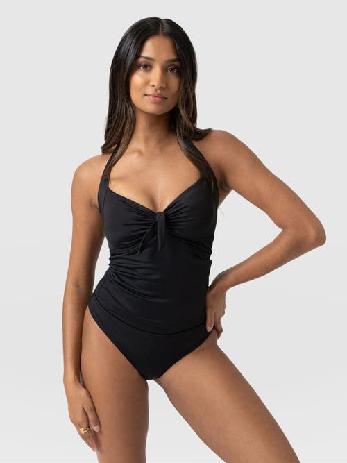 Saint + Sofia Sol Tankini Bottom In Black