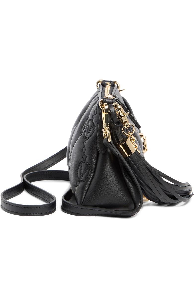 VALENTINO BY MARIO VALENTINO Anaias Monogram Leather Shoulder Bag, Alternate, color,