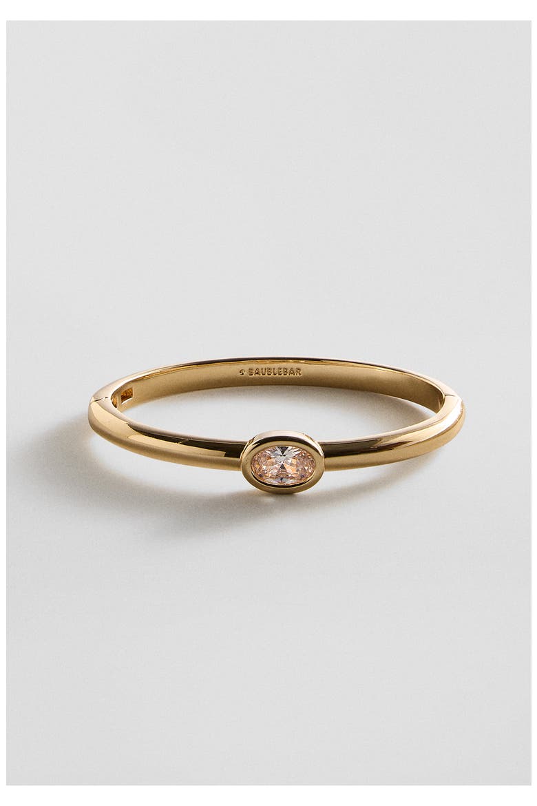 Lexi Cubic Zirconia Hinge Bangle, Alternate, color, CLEAR