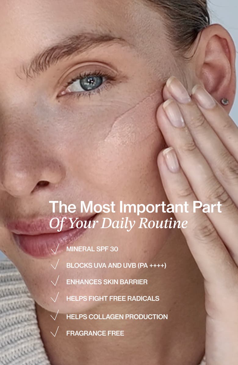 Good Weather Skin The One Warm Glow - Daily Sun Cream SPF 30 Mineral Sunscreen, Alternate, color, Brown