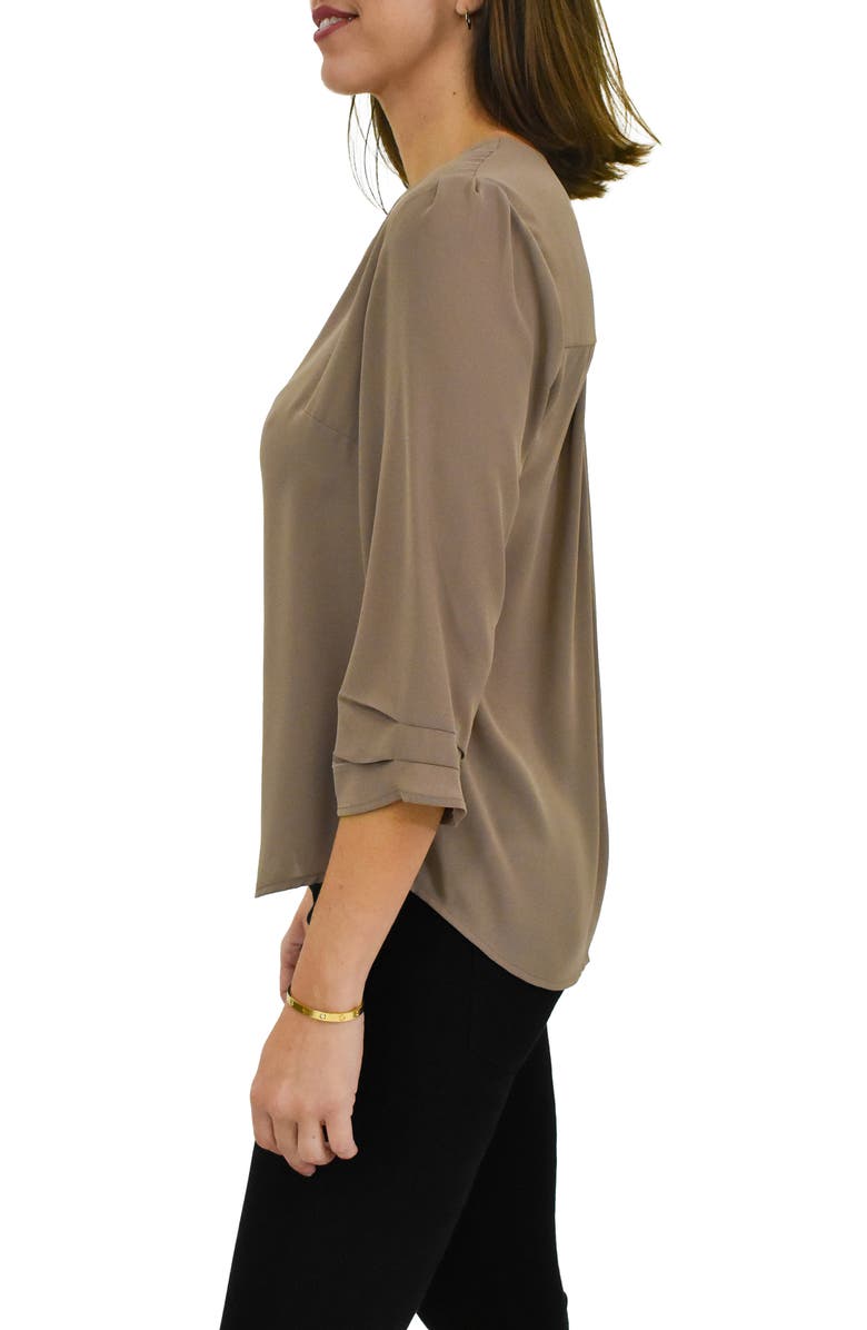DR2 by Daniel Rainn Three Quarter Sleeve Blouse, Alternate, color, 
