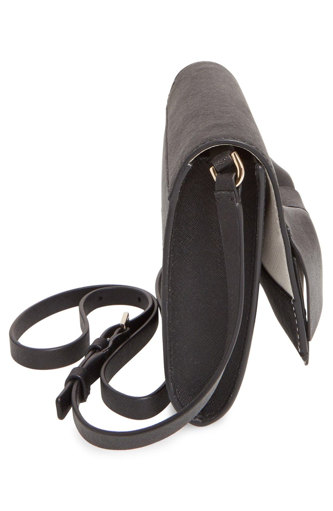 Kate Spade New York 'clement street - francie' textured leather clutch, Alternate, color, 