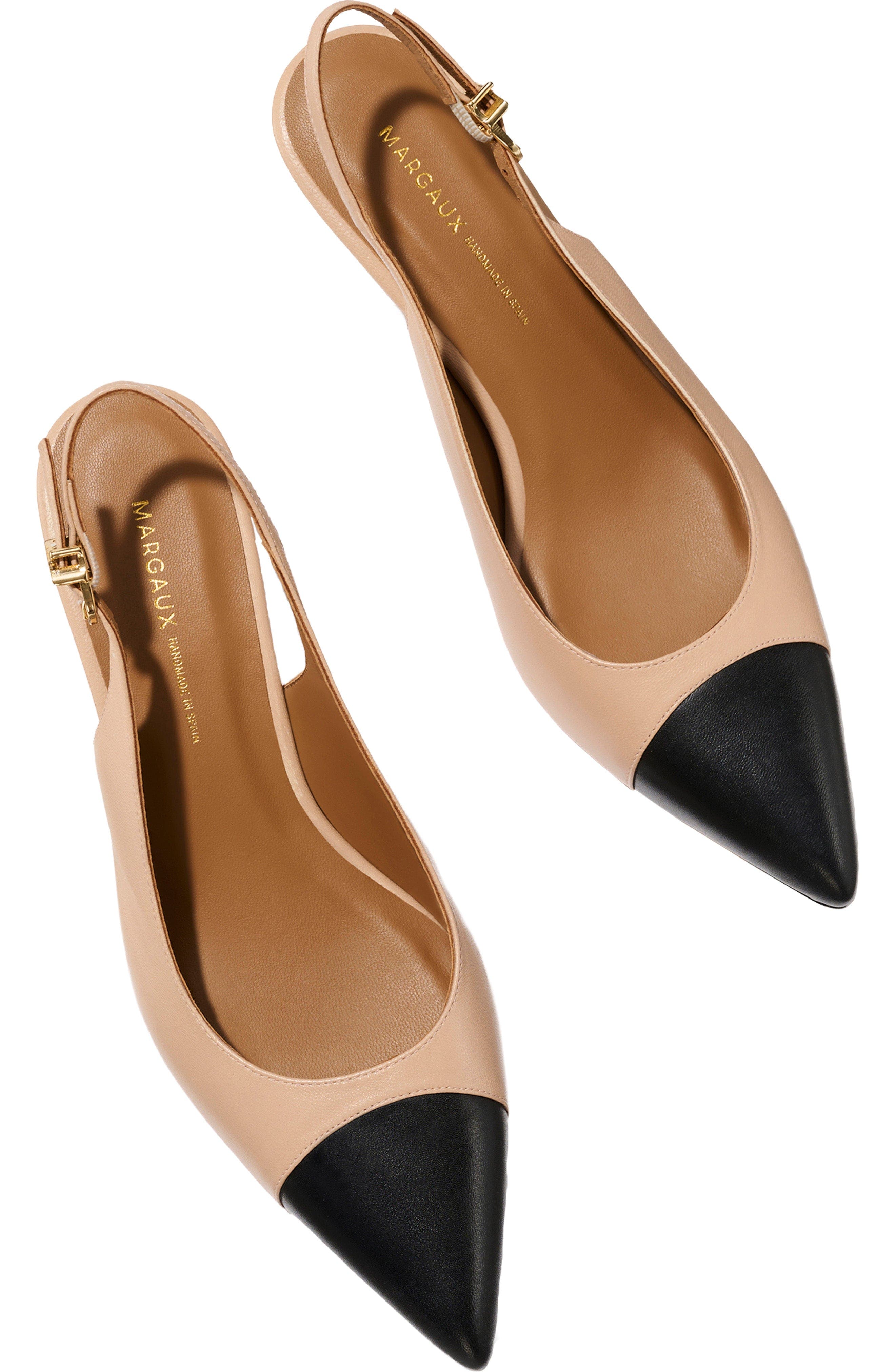 MARGAUX The Colette Cap-Toe, Alternate, color, Dune And Black Nappa