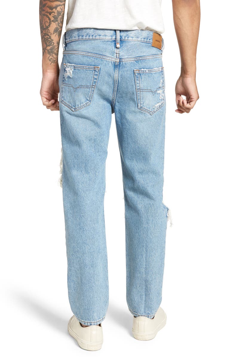 DIESEL<sup>®</sup> Mharky Slim Skinny Distressed Jeans, Alternate, color, 