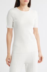 Tahari ASL Short Sleeve Sweater
