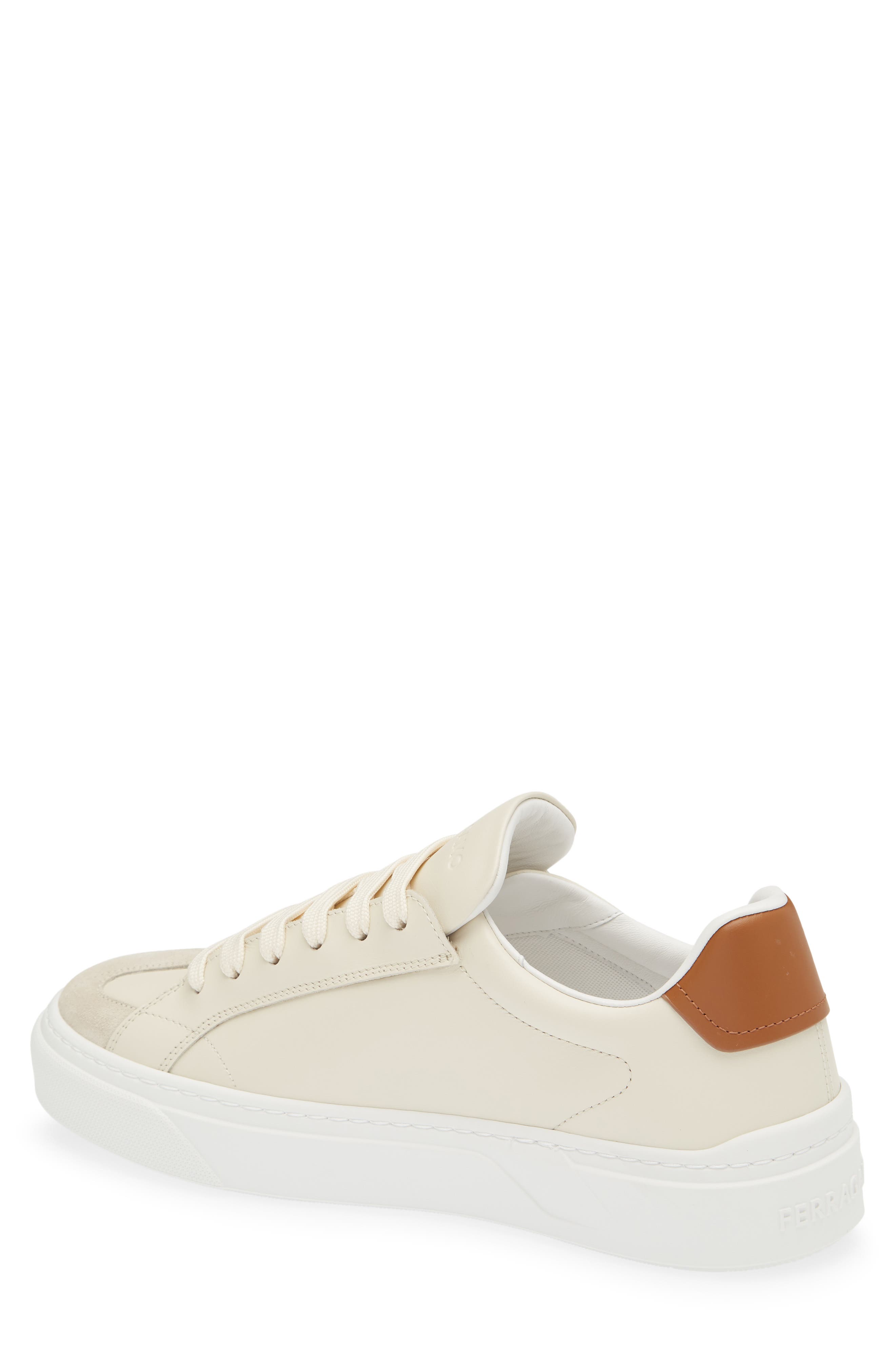 FERRAGAMO Sauro Gancini Sneaker, Alternate, color, Spiaggia Mascarpone Naturale