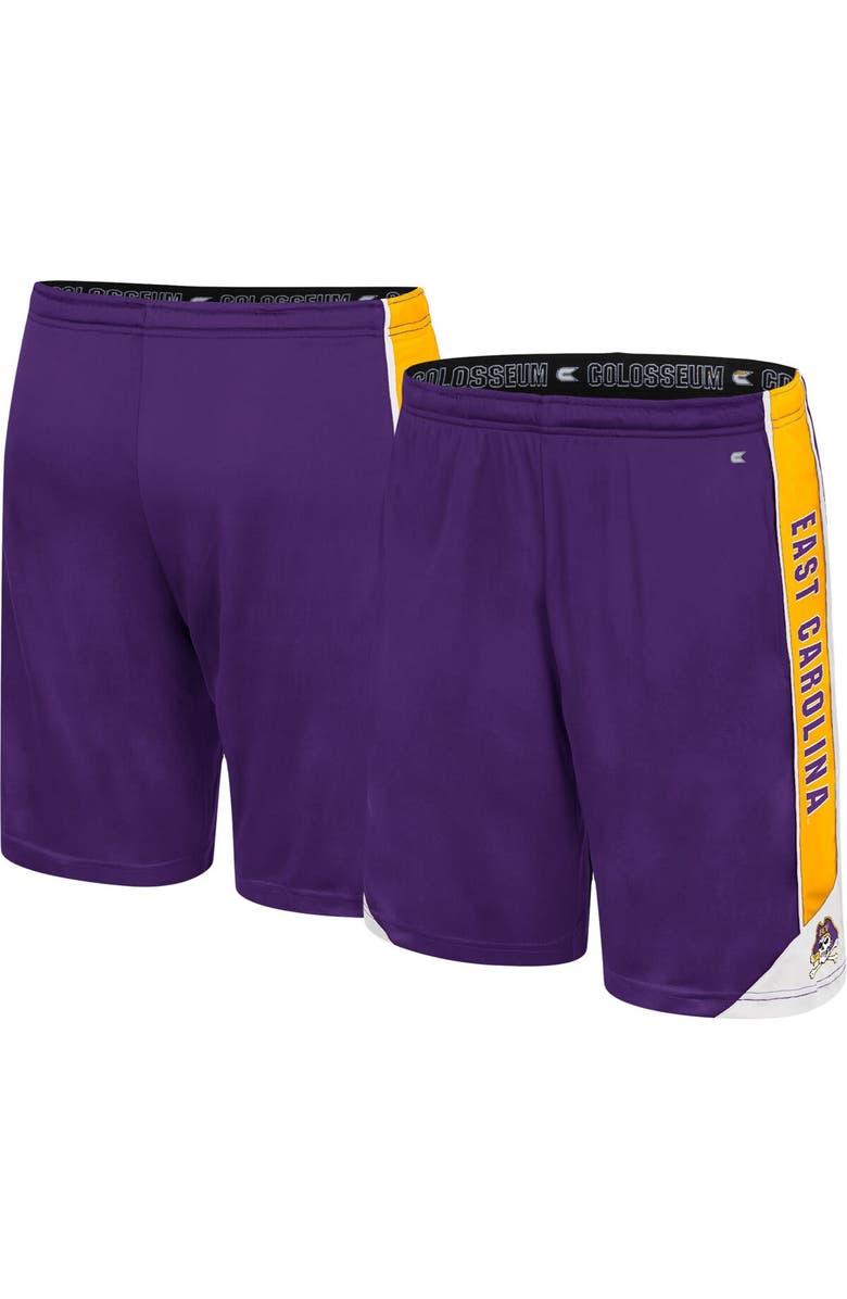 COLOSSEUM Men's Colosseum Purple ECU Pirates Haller Shorts, Main, color, 