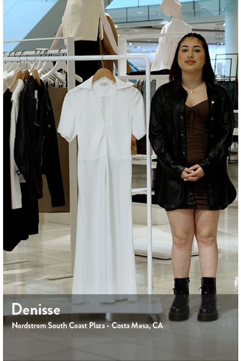 Front Zip Polo Midi Dress video