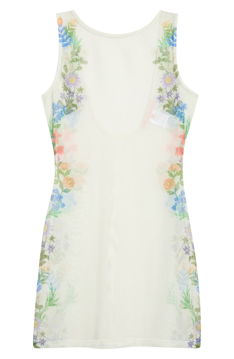 Hutch Shaylee Floral Cover-up Minidress, Main, color, Ivory/ Multi