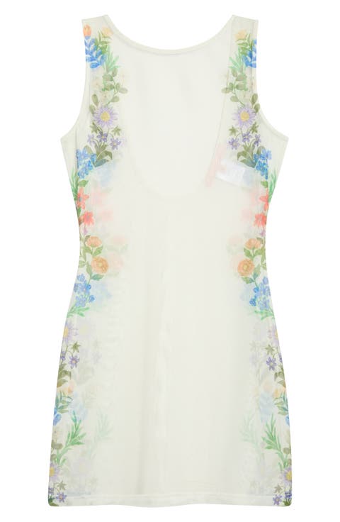 Shaylee Floral Cover-up Minidress