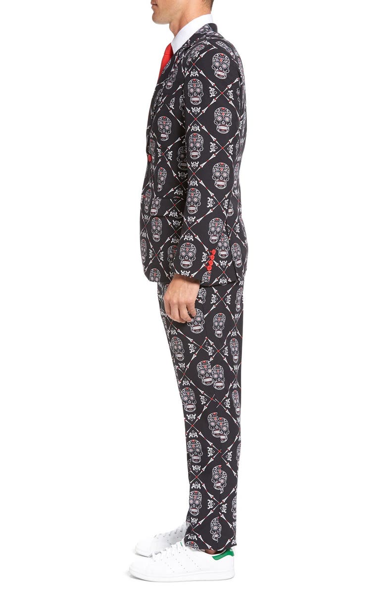 OppoSuits 'Haunting Hombre' Trim Fit Suit with Tie, Alternate, color,