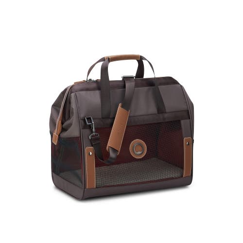 Delsey Paris Chatelet Air 2.0 Soft Sided Pet Carrier In Chocolate Brown