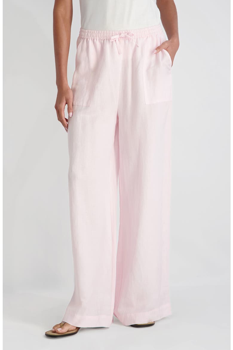 Cooper Wide Leg Drawstring Pants, Main, color, PINK ICING