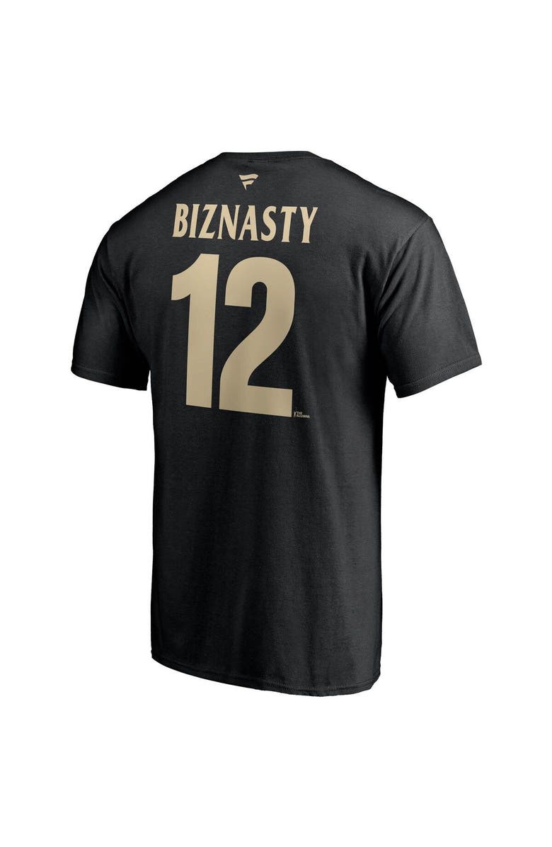 FANATICS Men's Fanatics Branded Paul Bissonnette Black Arizona Coyotes Authentic Stack Retired Player Nickname & Number T-Shirt, Alternate, color, 