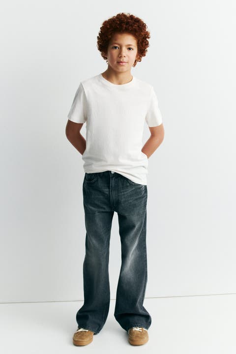 Loose Fit Bootcut Leg Jeans