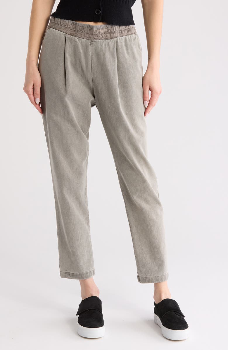 James Perse Single Pleat Relaxed Pull-On Pants, Main, color, Dapple Pigment