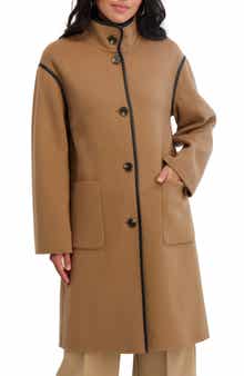 Tahari Sydney Wool Blend Longline Coat