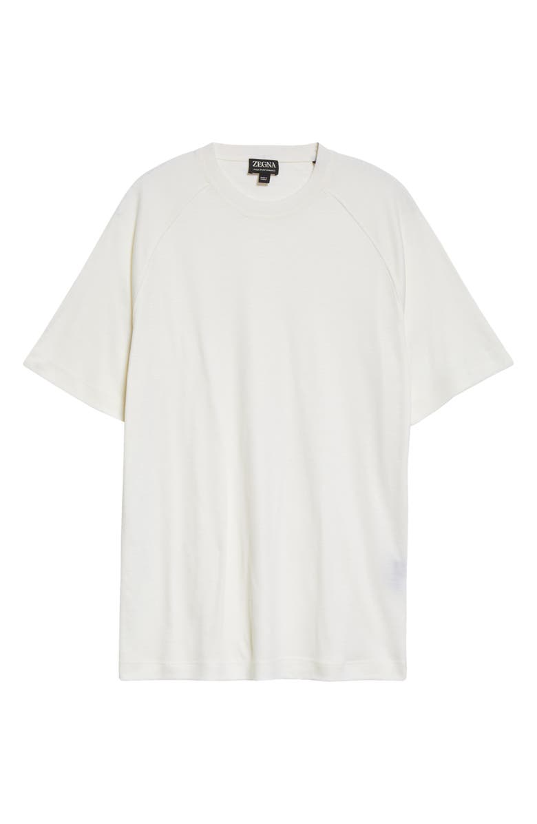 ZEGNA High Performance<sup>™</sup> Short Sleeve Wool T-Shirt, Alternate, color, White