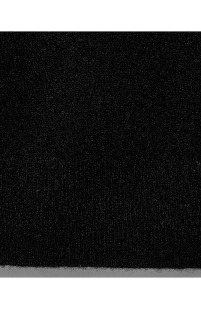 MANGO Selection Crewneck Cashmere Sweater, Alternate, color, Black