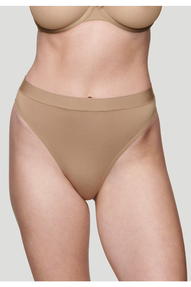 The Highwaist Thong, Alternate, color, TAUPE