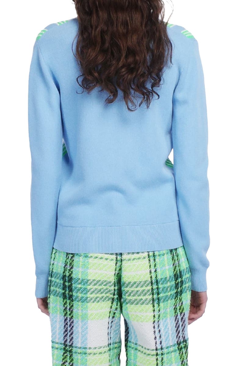 Anna Sui Amalfi Knits Cardigan, Alternate, color, Baby Blue Multi