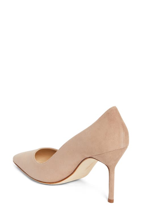 Manolo Blahnik Bb Pointed Toe Pump In Beige