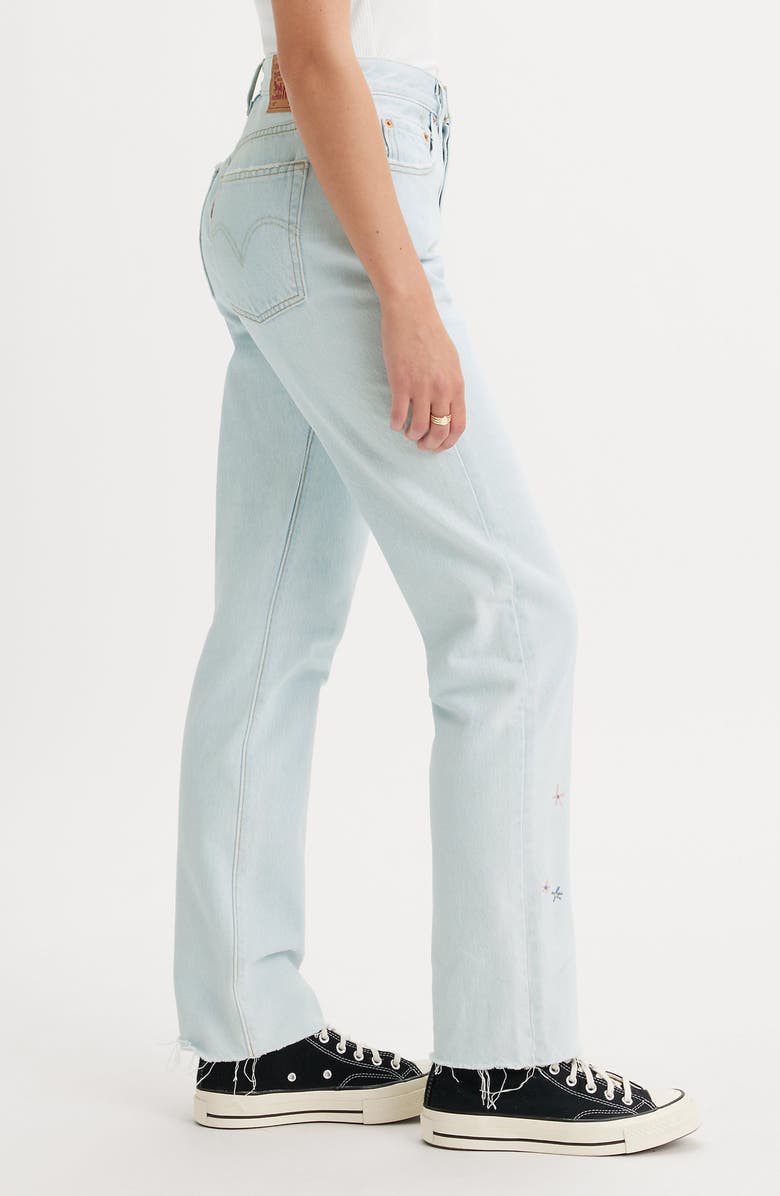 Levi's<sup>®</sup> 501<sup>®</sup> Original High Waist Straight Leg Jeans, Alternate, color, 