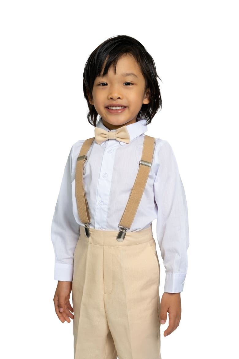 Kids' Barn Safari Wedding 4-Piece Linen Set, Alternate, color, Sand
