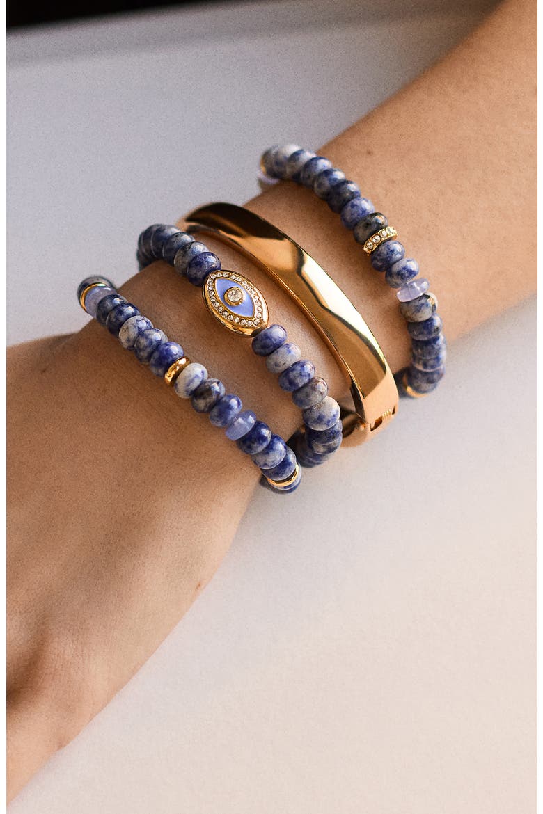 Energy Aligned Evil Eye Bracelet, Alternate, color, DRK BLUE