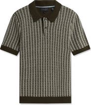 Ted Baker Kolomer Textured Herringbone Polo