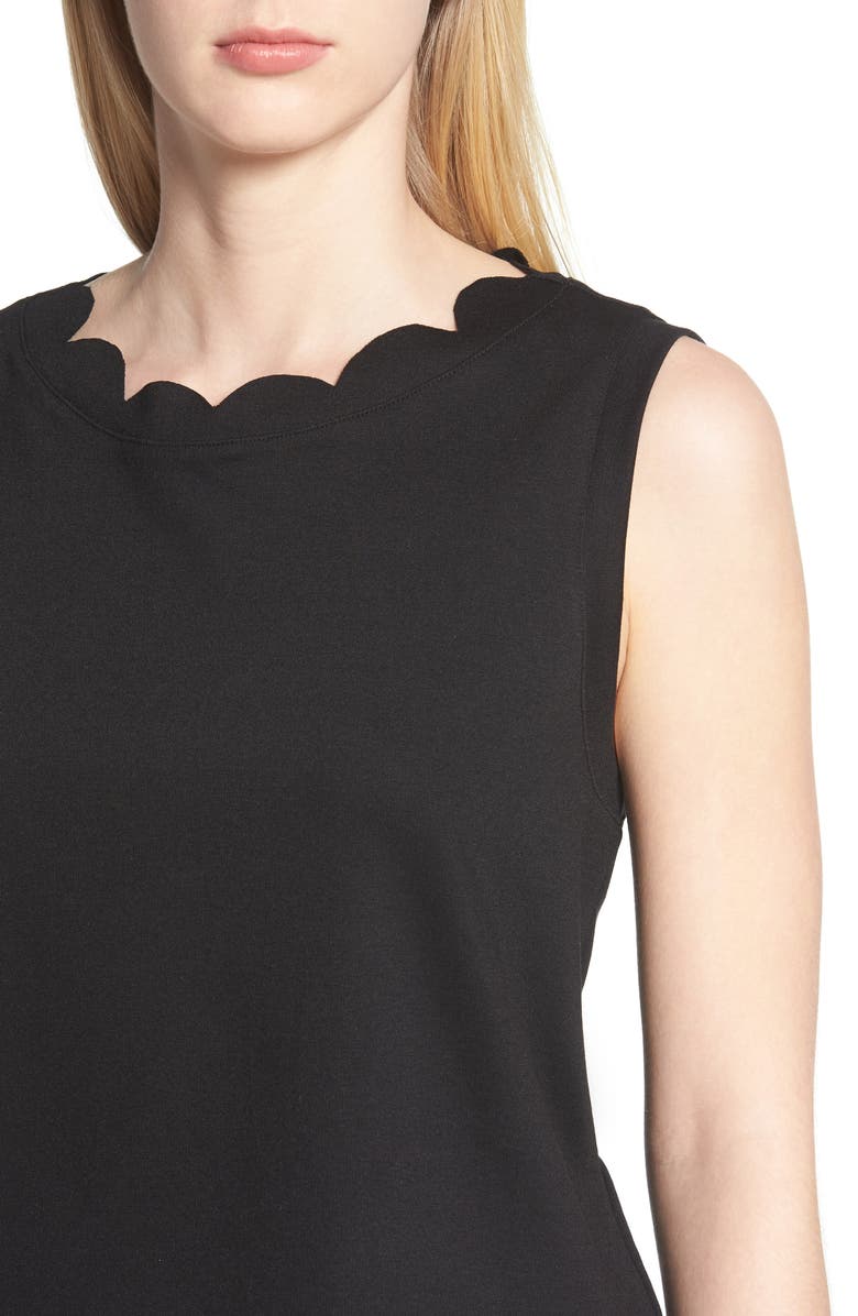 Everleigh Scallop Edge Sleeveless Top, Alternate, color, 