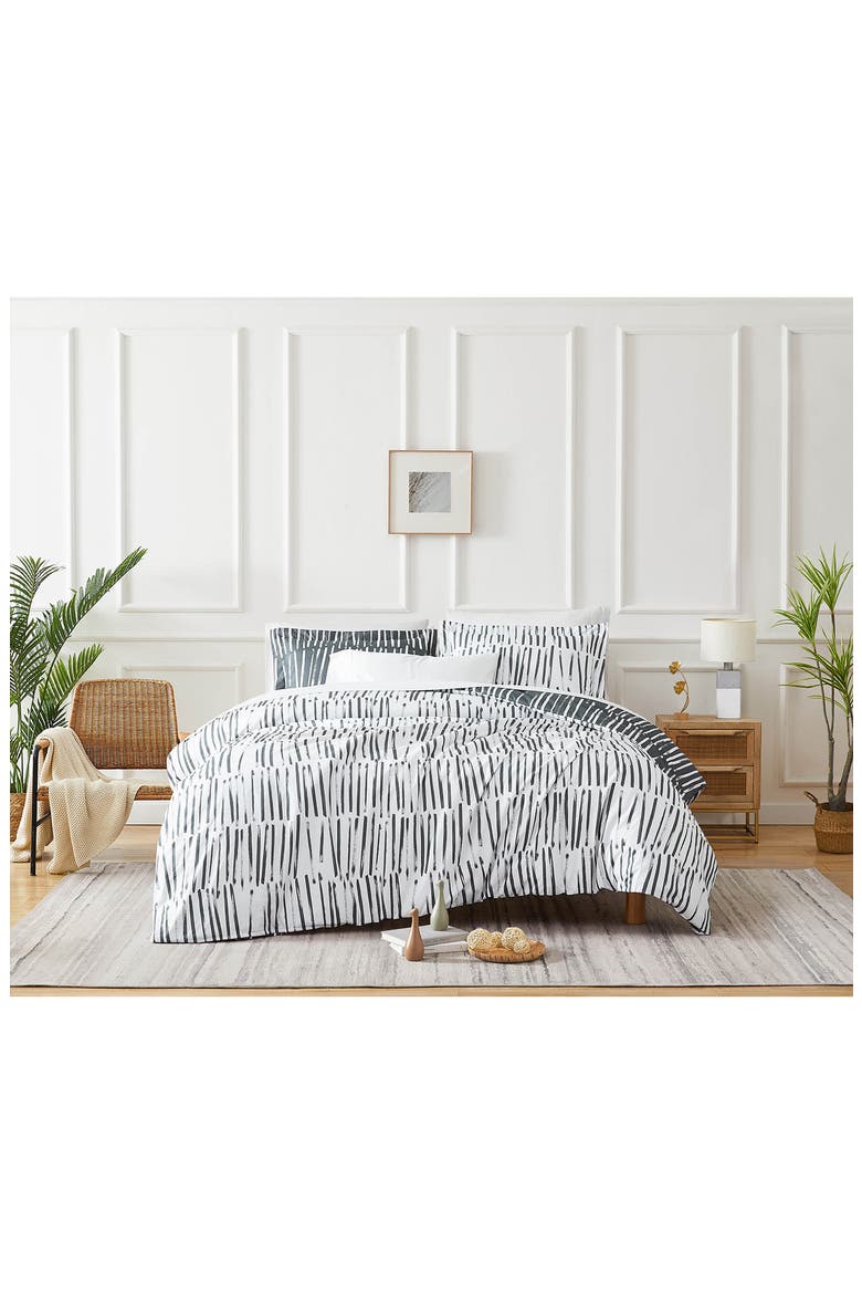 Duvet Cover & Pillow Sham Set, Alternate, color, CHARCOAL
