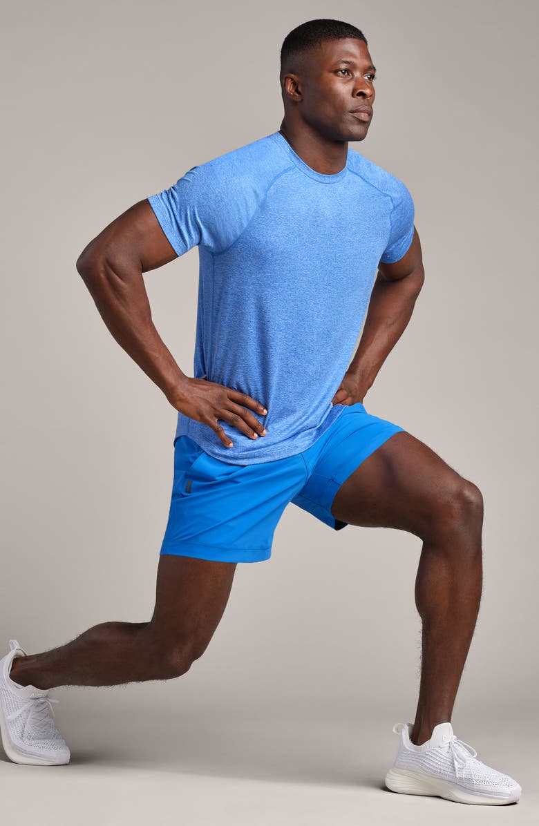 Rhone Pursuit 7-Inch Unlined Training Shorts, Alternate, color, Electric Blue