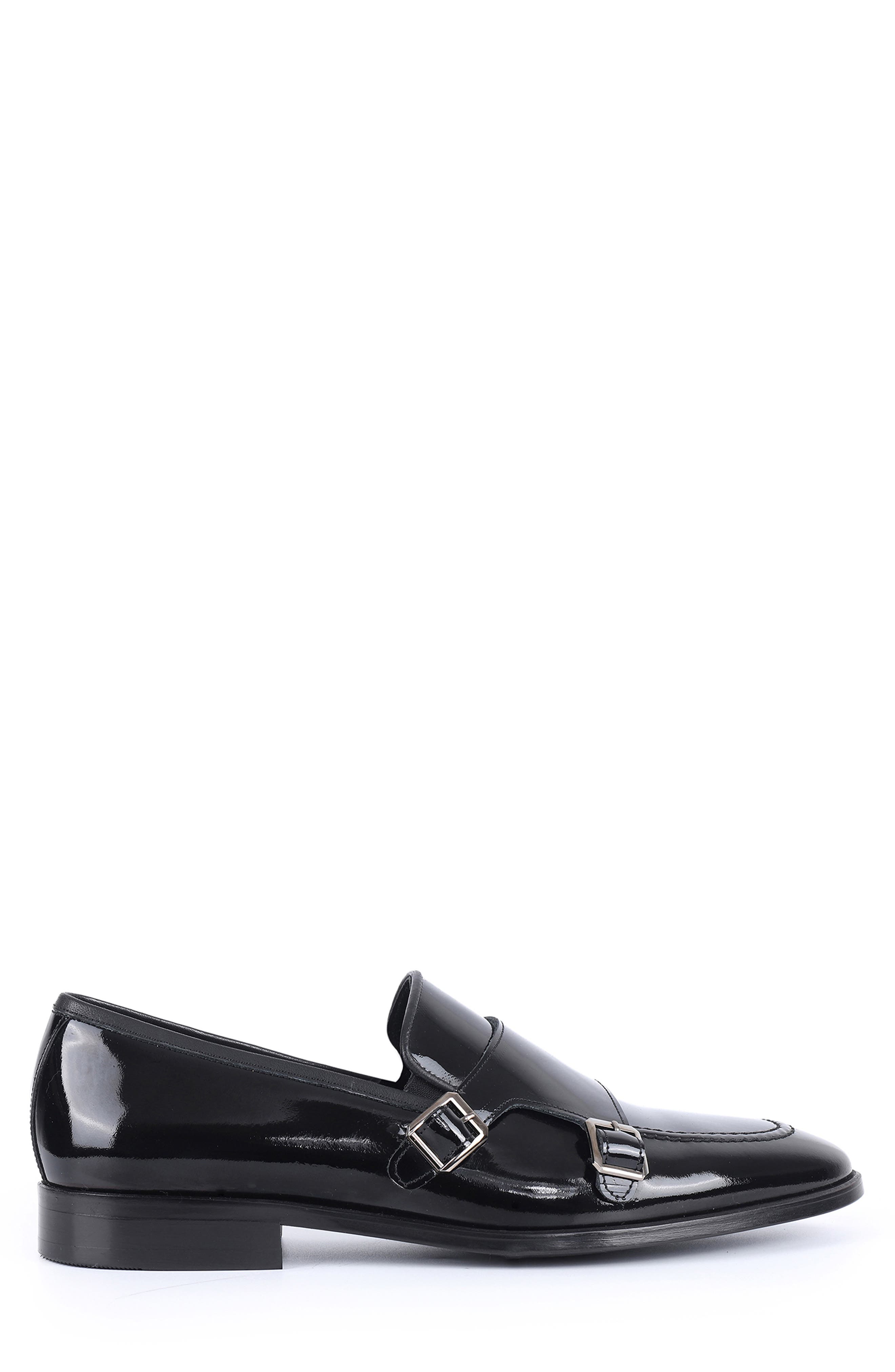 VELLAPAIS Hardin Monk Strap Loafer, Alternate, color, Black