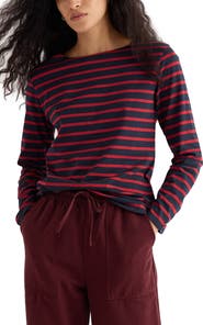 Seasalt Cornwall Sailor Stripe Organic Cotton Top