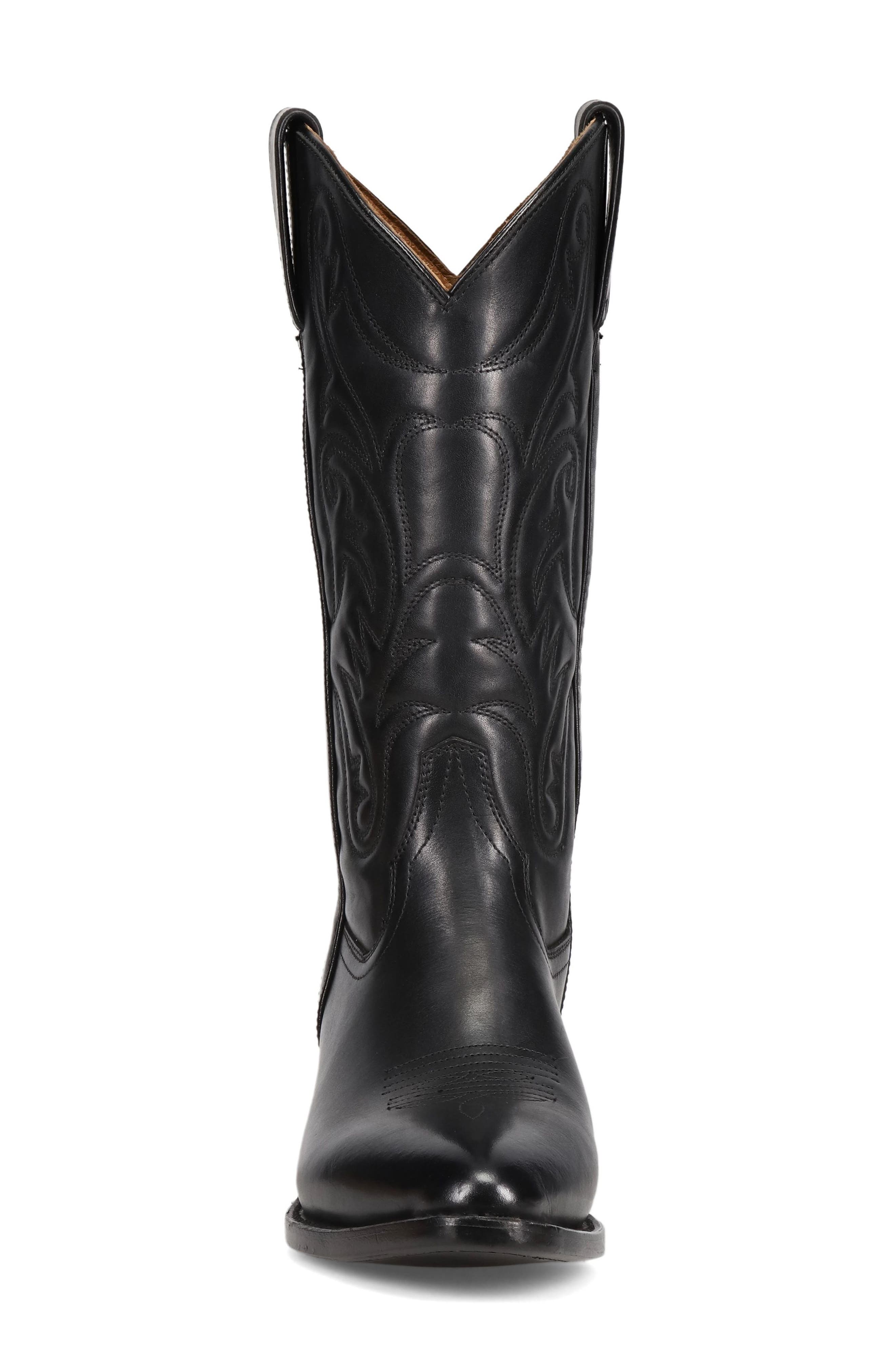 Frye Bruce Western Boot, Alternate, color, Black