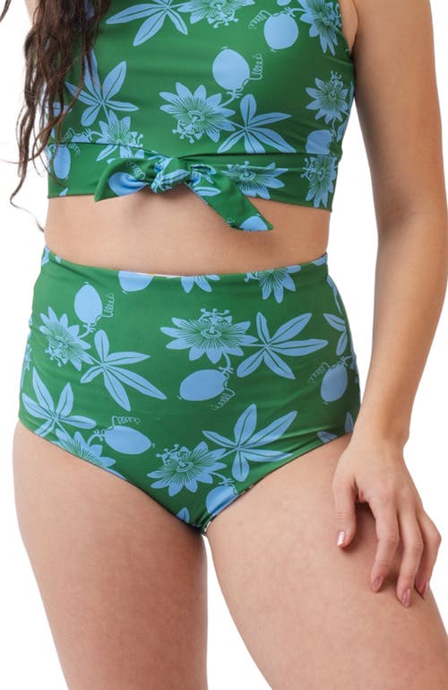 Lime Ricki Swimwear Reversible Ultra High-waist Bottom